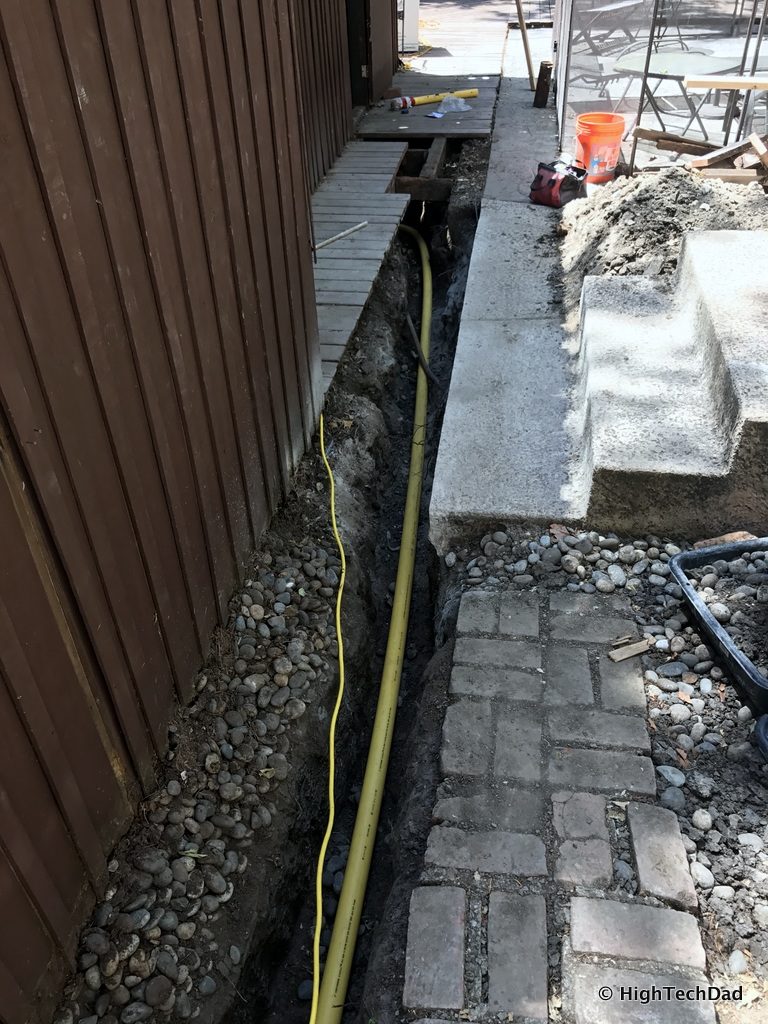 HTD pool upgrade - trench work