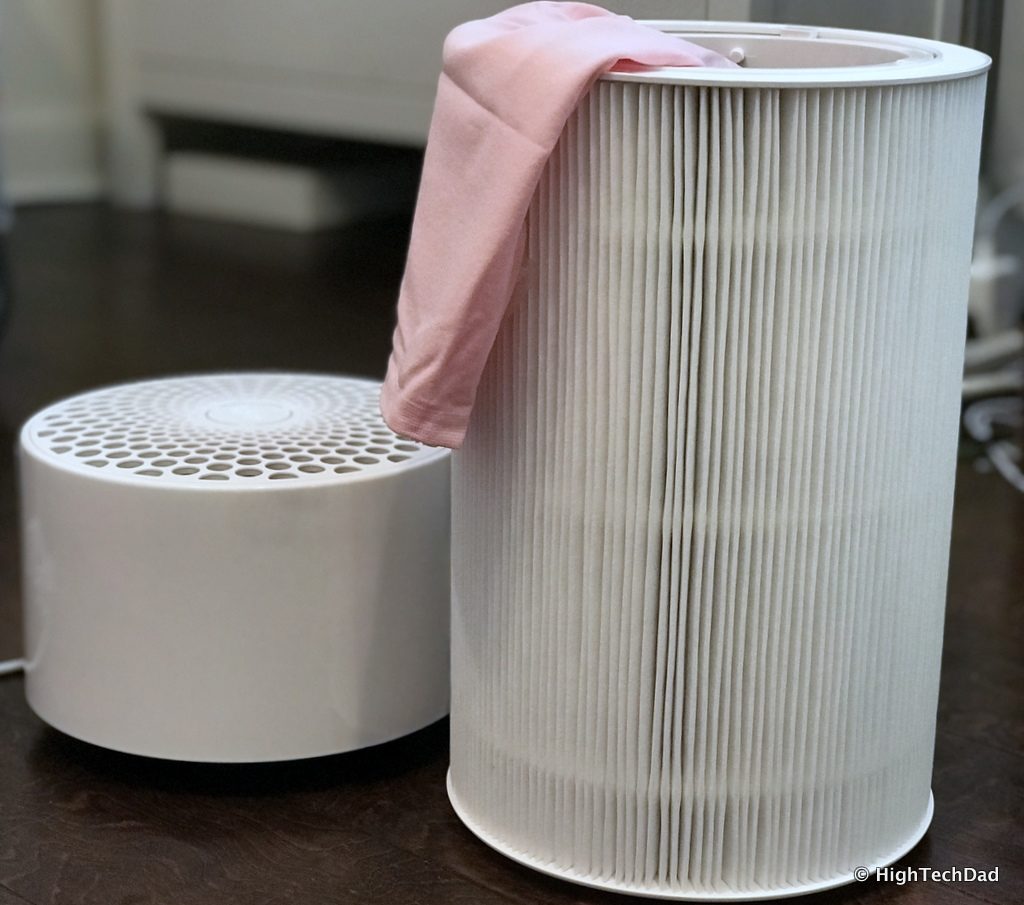 Blueair Blue Pure 411 air purifier - filter exposed