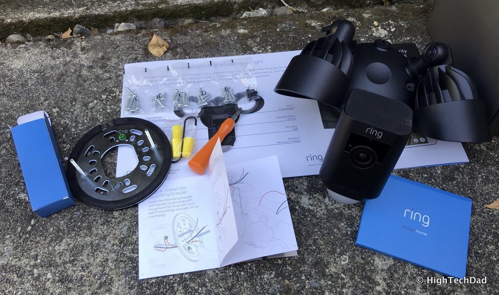 Ring Floodlight Cam - what's in the box