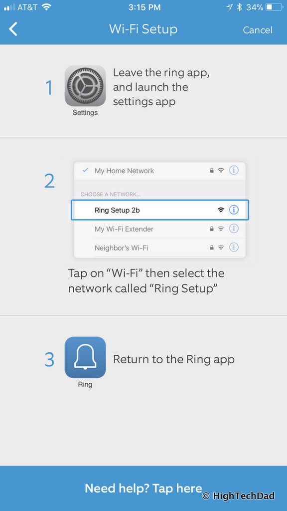 Ring Floodlight Cam - adhoc network