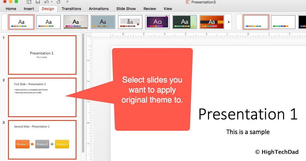 HTD PowerPoint Design - select slides