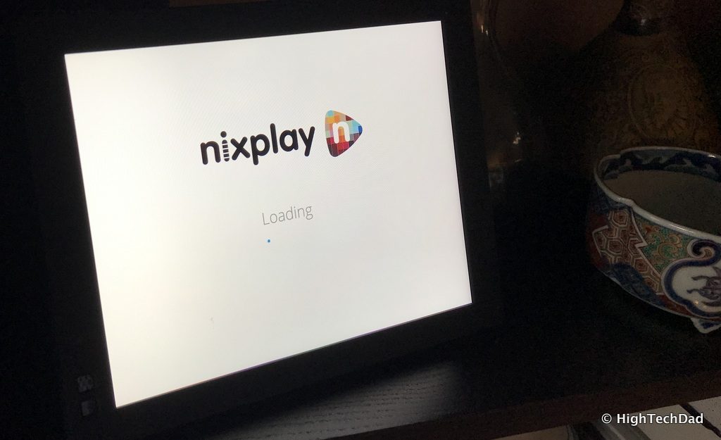 Nixplay Seed Digital Frame Review - splash screen