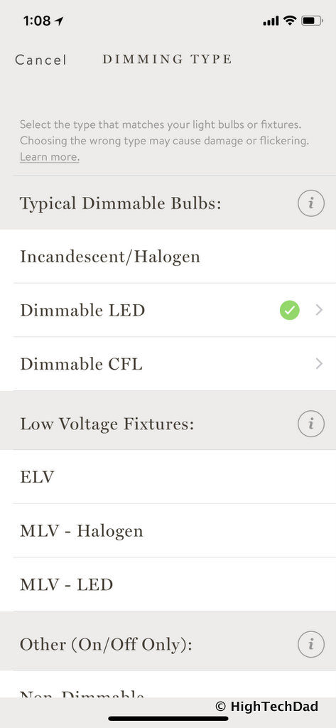 Noon Home Intelligent Switches - discovery of different bulbs