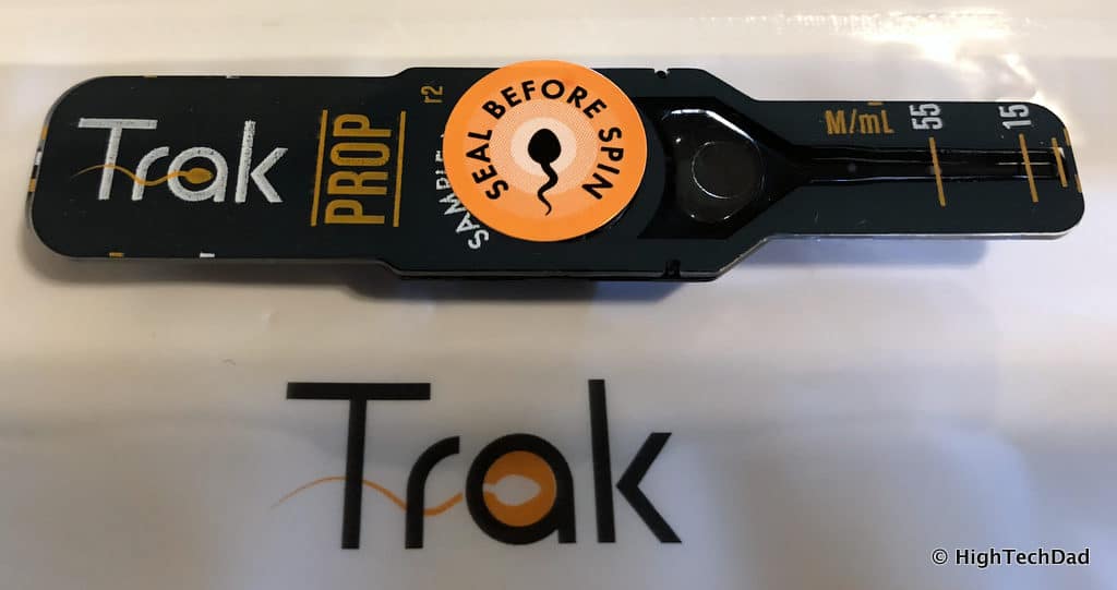 Trak Male Fertility Testing System - seal before you spin