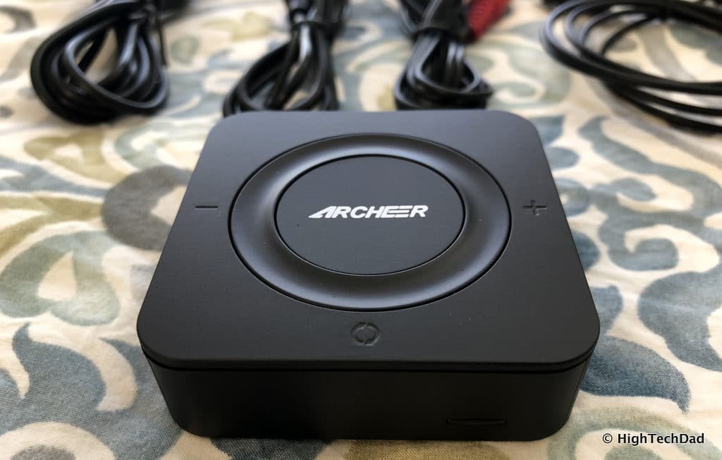 ARCHEER Bluetooth Transmitter & Receiver review - front sync button