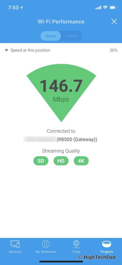 Fingbox Review - WiFi Performance