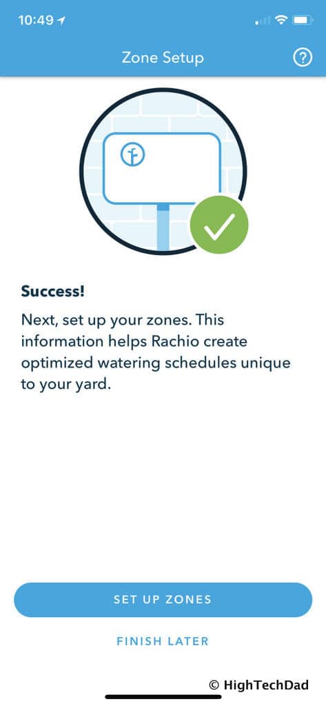 HTD Rachio Gen3 Review - set up Zones