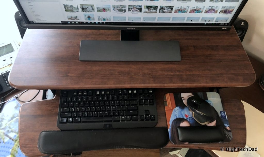 FlexiSpot ClassicRiser Standing Desk Converter review - from above