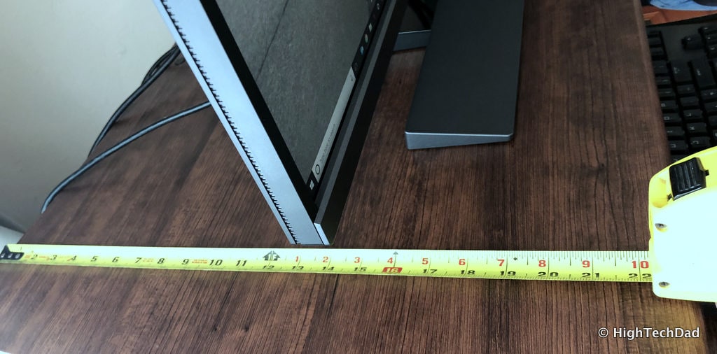 FlexiSpot ClassicRiser Standing Desk Converter review - deep measurement