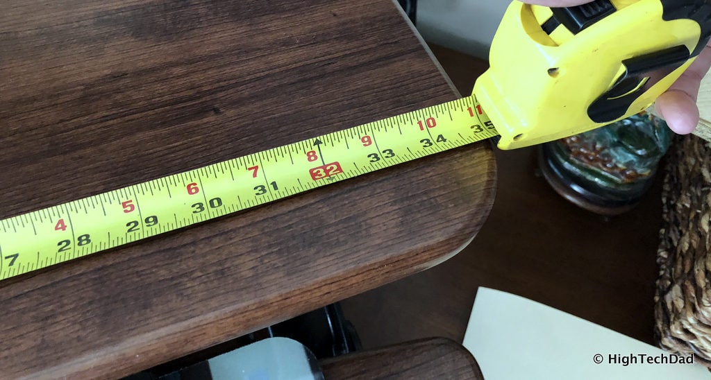 FlexiSpot ClassicRiser Standing Desk Converter review - wide measurement 