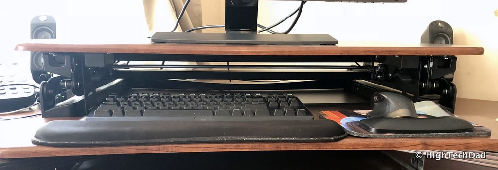 FlexiSpot ClassicRiser Standing Desk Converter review - fully down