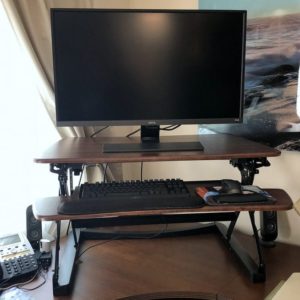 FlexiSpot ClassicRiser Standing Desk Converter review - fully extended