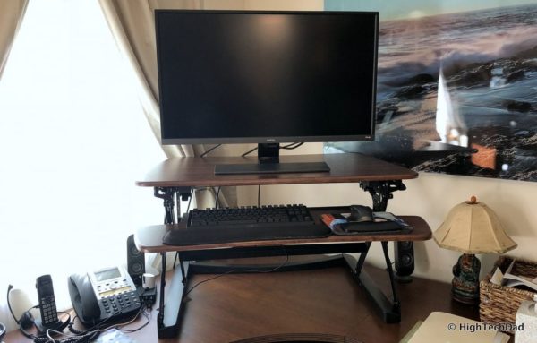 FlexiSpot ClassicRiser Standing Desk Converter review - fully extended