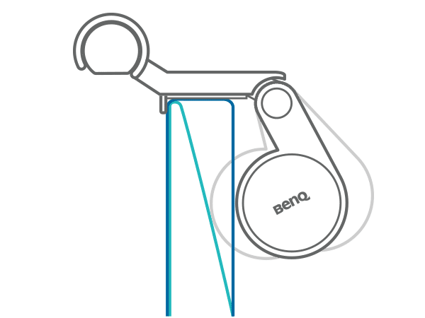 BenQ ScreenBar Review - clamp illustration
