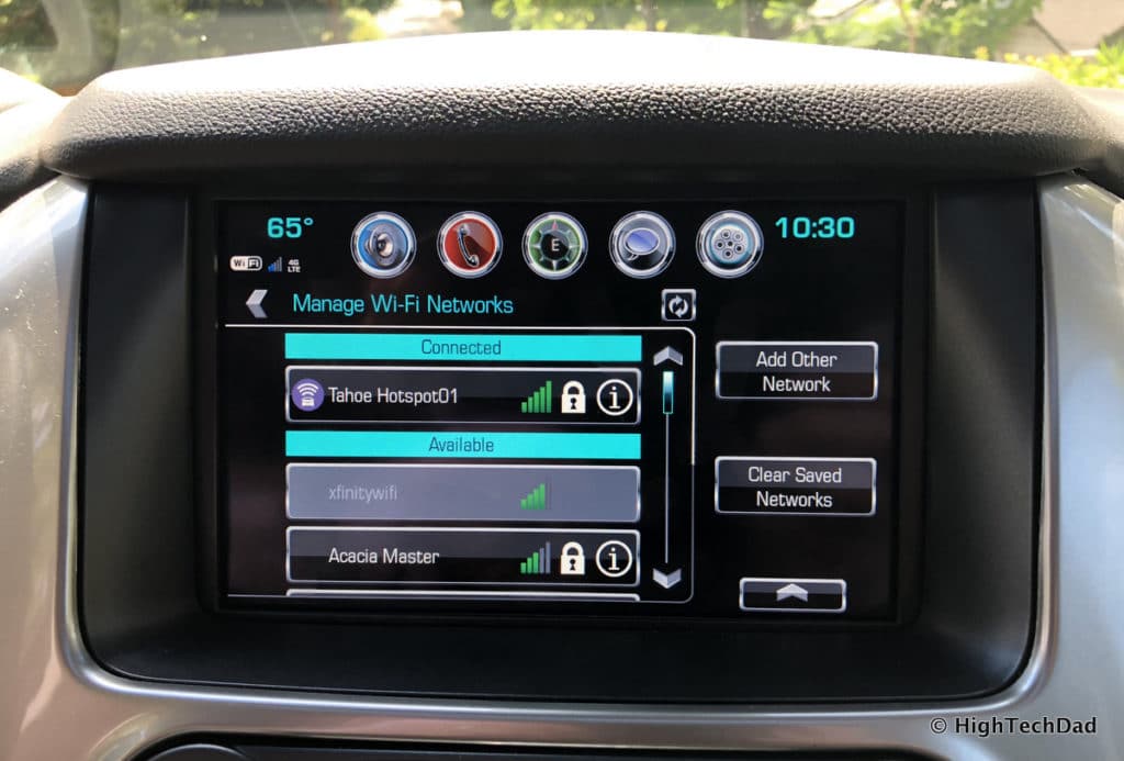 2018 Chevy Tahoe - in-vehicle hotspot & WiFi