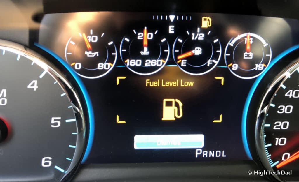 2018 Chevy Tahoe - fuel low alert