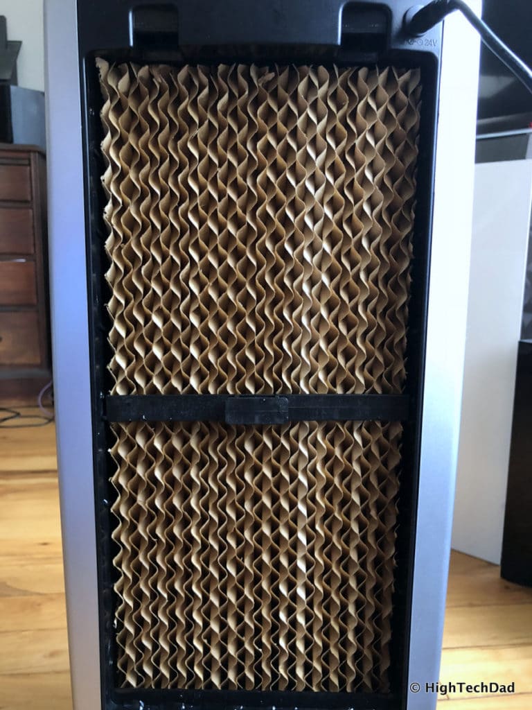 Quilo Tower Fan Review - honeycomb cooling media