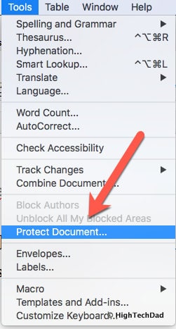 HTD How to Fix Track Changes in Word for Mac reverting to "Author" - Tools menu