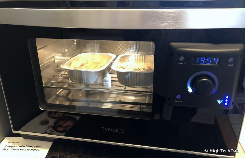 HTD Tovala Steam Oven & Meals Review - cooking a meal