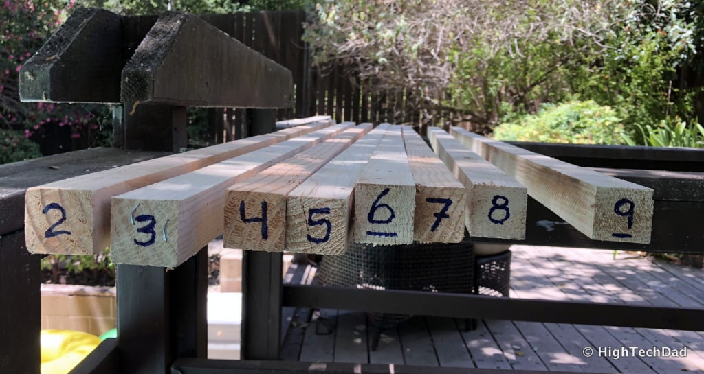 HTD DIY Deck Lighting Post - numbered posts