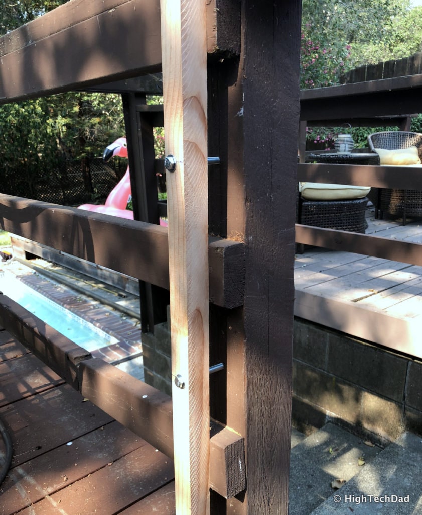 HTD DIY Deck Lighting Post - get right Hex bolt lenght.