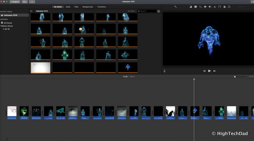 HighTechDad AtmosFX Halloween Digital Decorations - iMovie