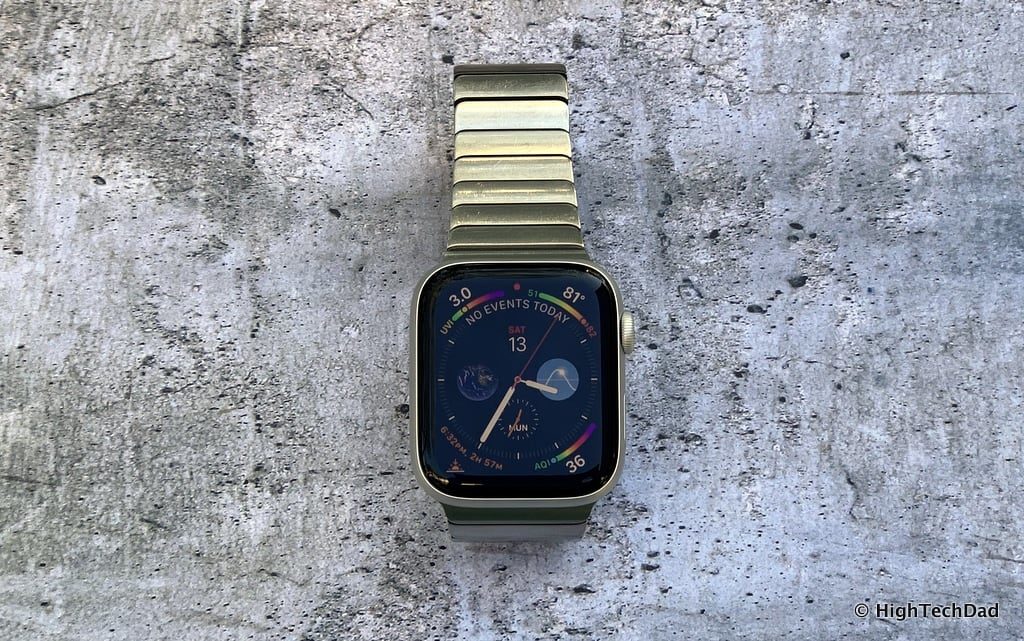 HighTechDad Apple Watch Series 4 - larger display