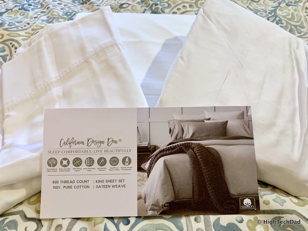 HighTechDad Sleep Tips & California Design Den Sheets - new sheets