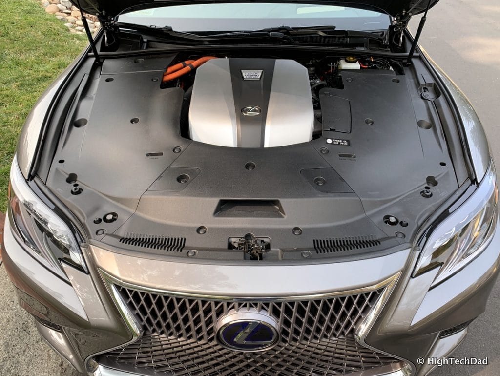 HighTechDad 2019 Lexus LS-500h review - hybrid engine