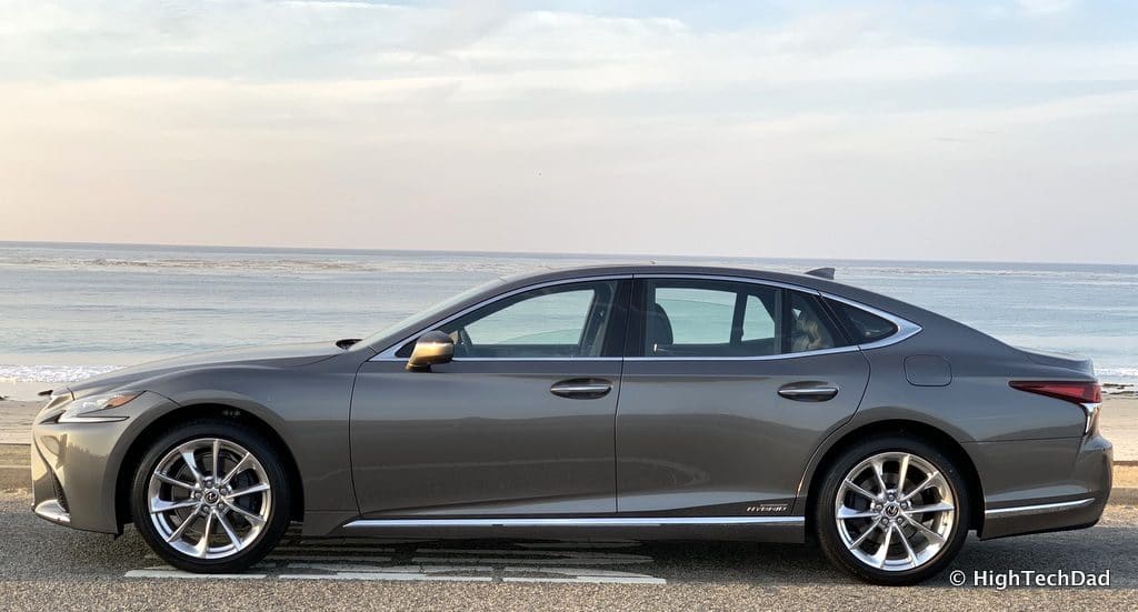 HighTechDad 2019 Lexus LS-500h review - side view