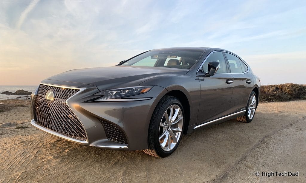 HighTechDad 2019 Lexus LS-500h review - at the beach