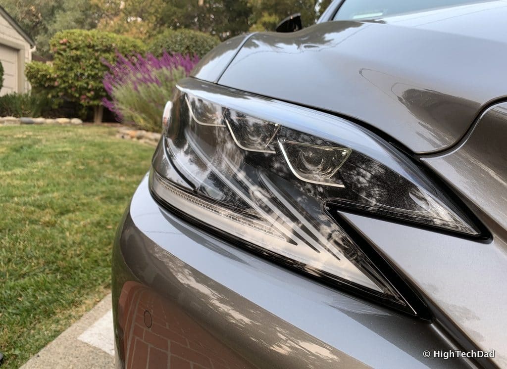 HighTechDad 2019 Lexus LS-500h review - front headlights