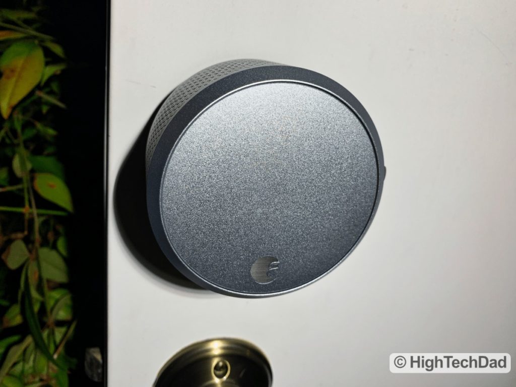HighTechDad Review August Smart Lock Pro - lock installed