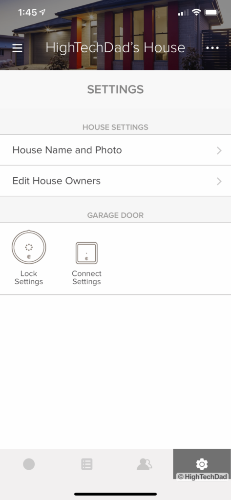 HighTechDad Review August Smart Lock Pro - in app settings