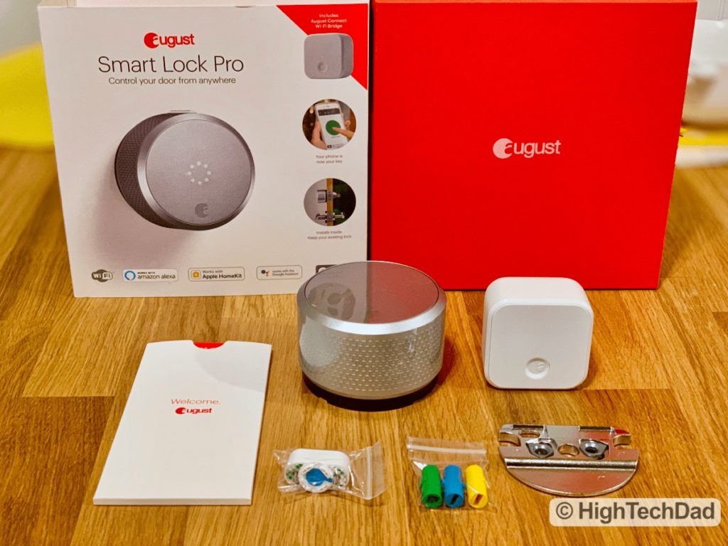 HighTechDad Review August Smart Lock Pro - what's in the box