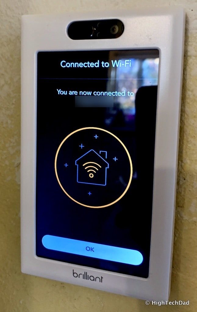 HighTechDad Brilliant Smart Switch Review - connected to wifi