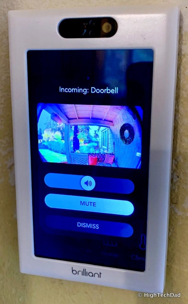 HighTechDad Brilliant Smart Switch Review - Ring doorbell