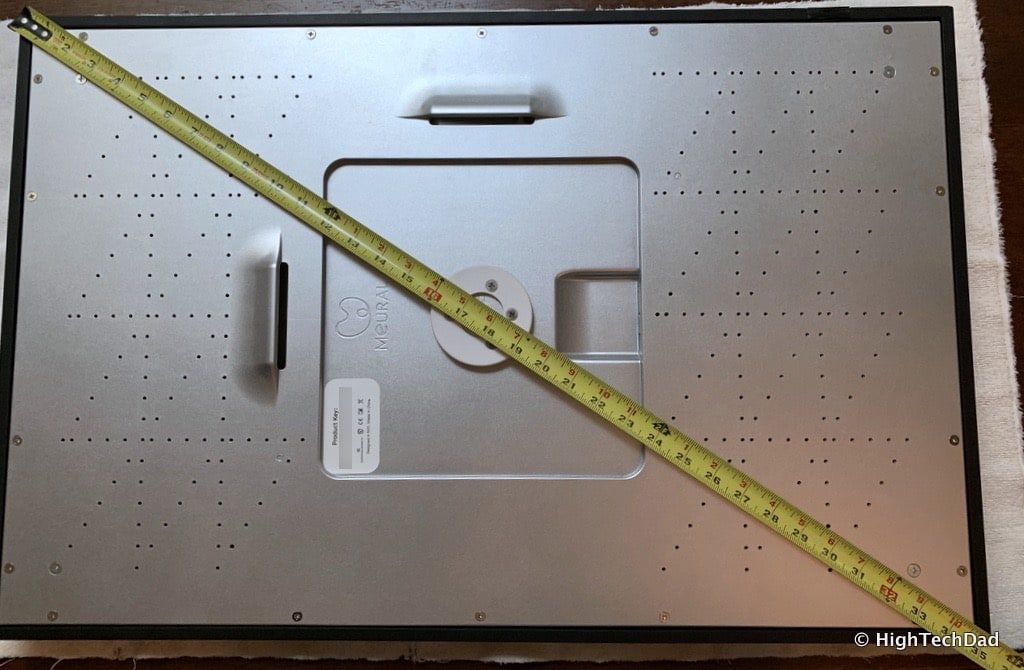 HighTechDad Meural Canvas Review - measure diagonally