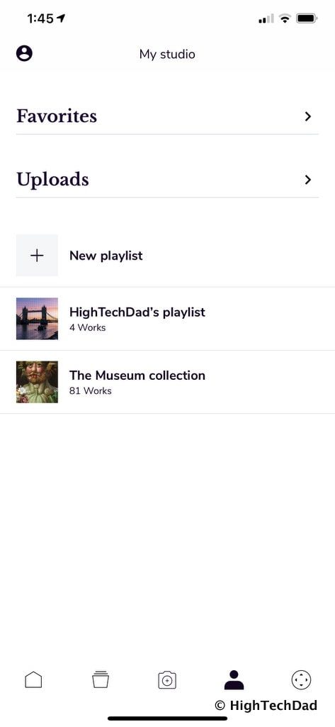 HighTechDad Meural Canvas Review - playlists