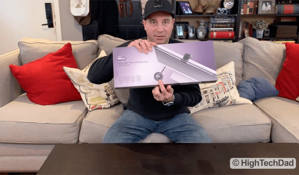 HighTechDad Video Review of BenQ ScreenBar Plus e-Reading LED Lamp - product package
