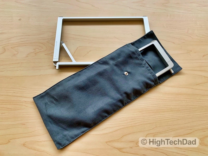 HighTechDad Reviews Rain Design mBar Pro, mBar Pro+, & mStand - folded and in bag
