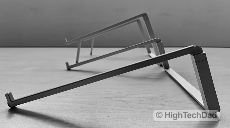 HighTechDad Reviews Rain Design mBar Pro, mBar Pro+, & mStand - both mBar's side by side.