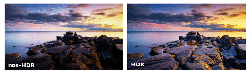 HDR versus non-HDR