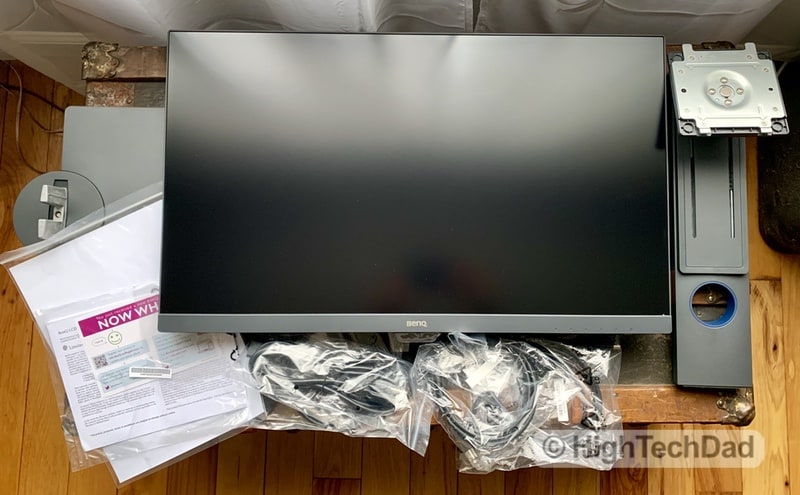 HighTechDad BenQ PD2700U monitor review - in the box