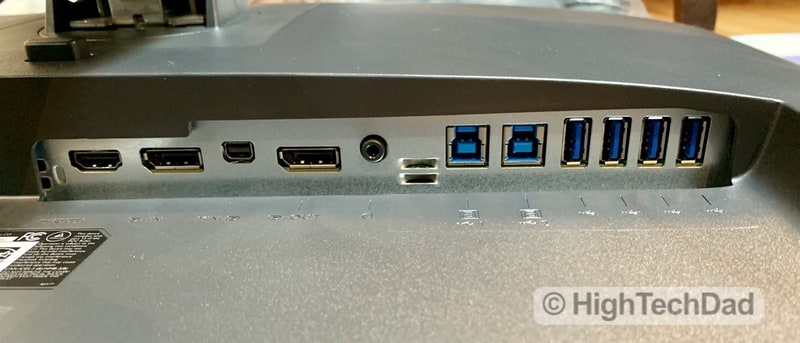 HighTechDad BenQ PD2700U monitor review - ports