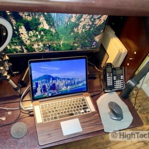 HighTechDad BenQ PD2700U monitor review - small workspace