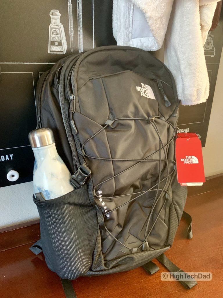 HighTechDad Backpacks.com The North Face Borealis backpack review - water bottle holder