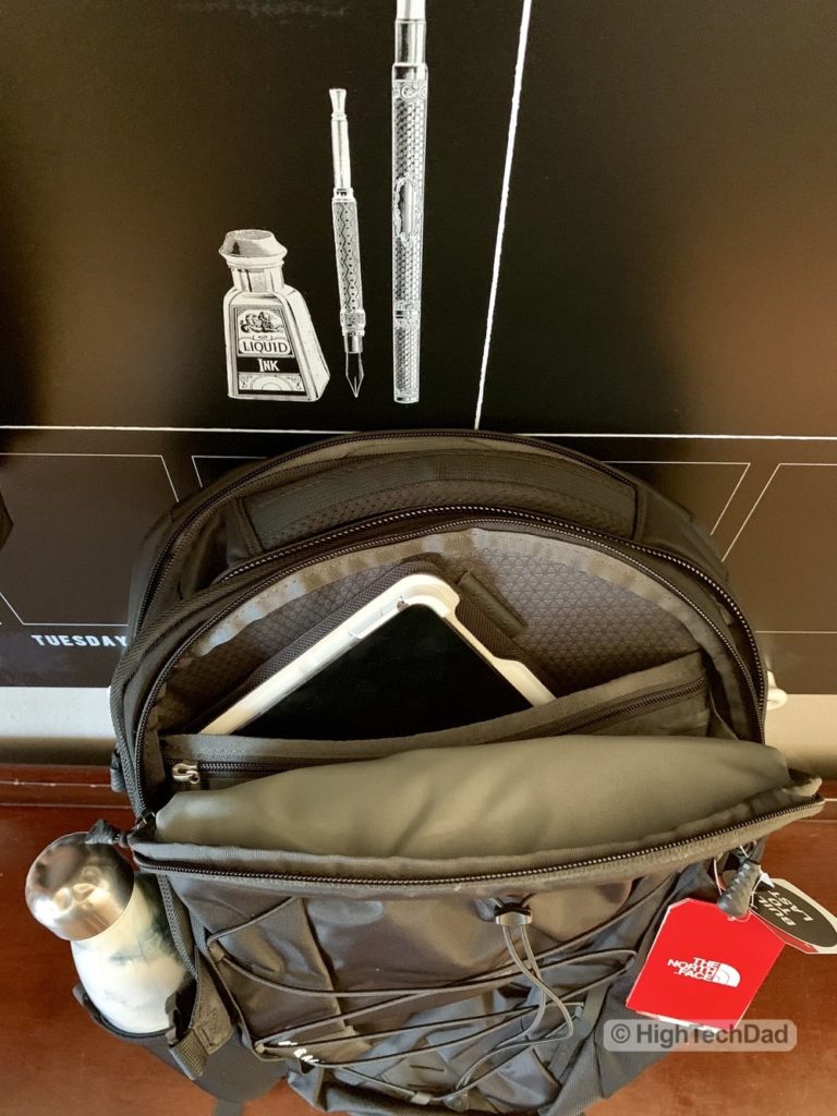 HighTechDad Backpacks.com The North Face Borealis backpack review - tablet compartment