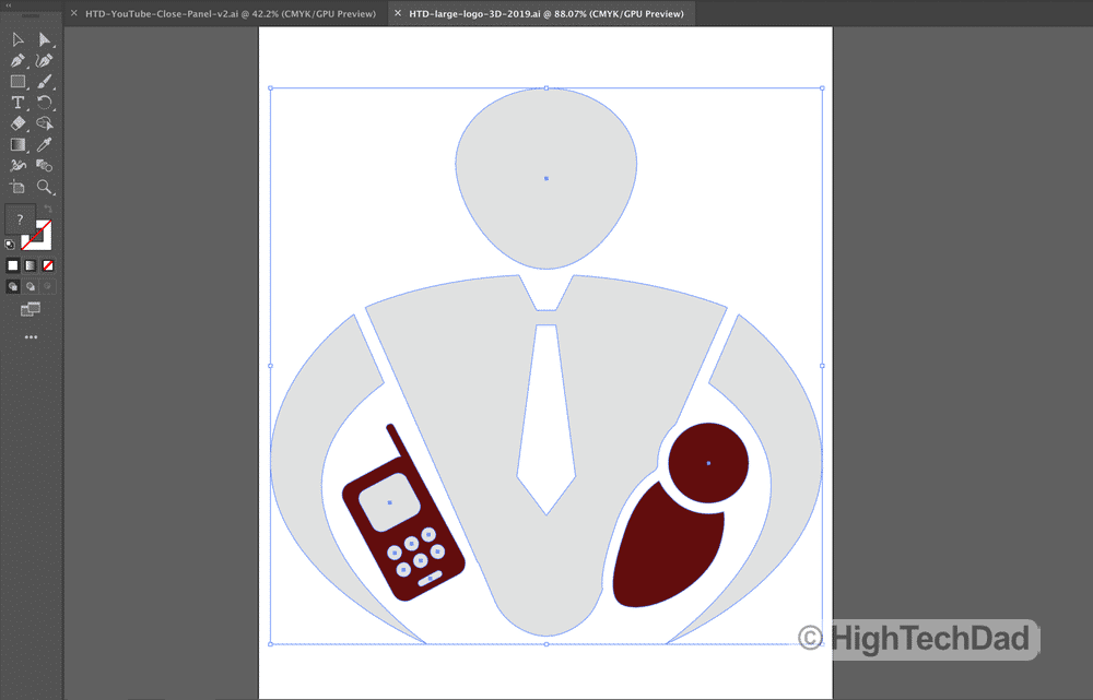 HTD adobe illustrator HTD logo - HighTechDad™