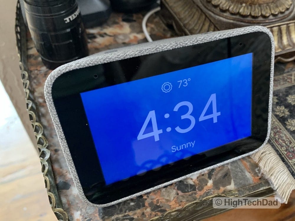 HighTechDad Review of Lenovo Smart Clock - 4" display